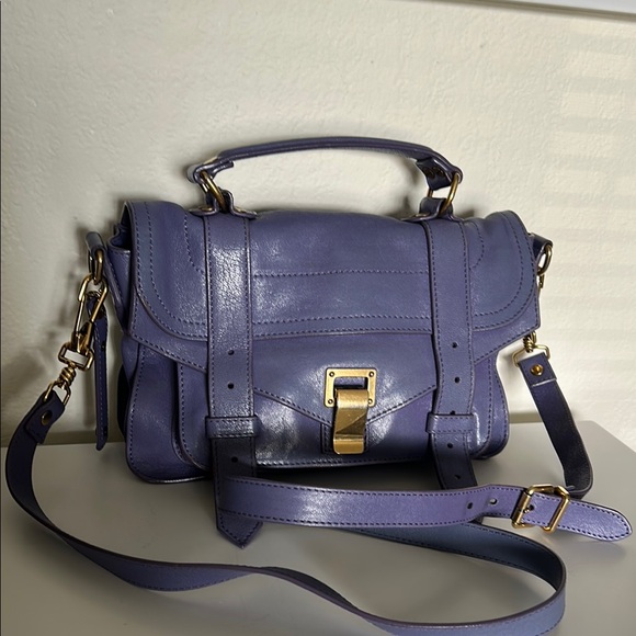 Proenza Schouler Purple Leather Bag - Picture 1 of 14